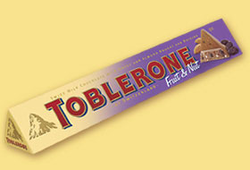 TOBLERONE FRUIT and NUT CHOCOLATE