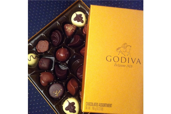 Godiva belgian chocolate golden box 24