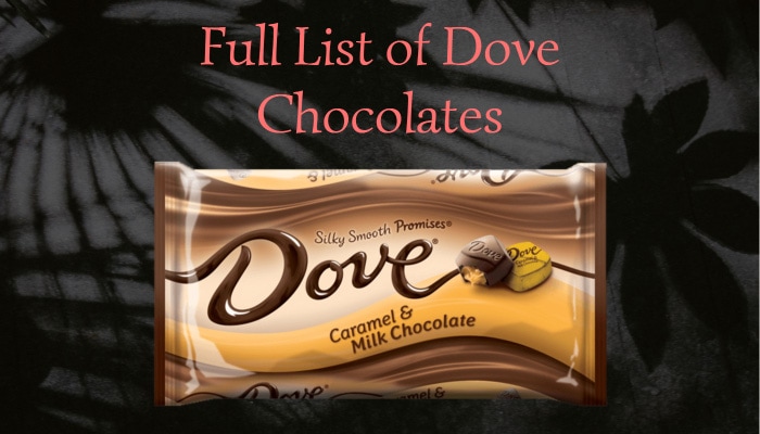 Full List of Dove Chocolates