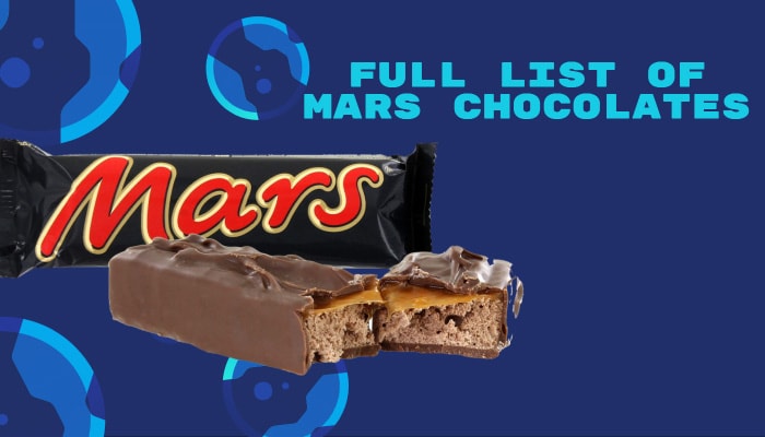 Full List of Mars Chocolates