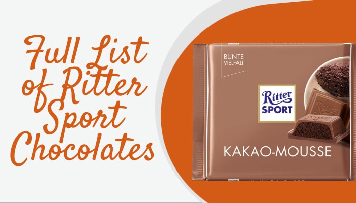 Full List of Ritter Sport Chocolates