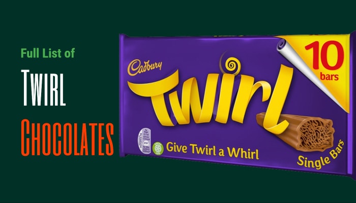 Full List of Twirl Chocolates