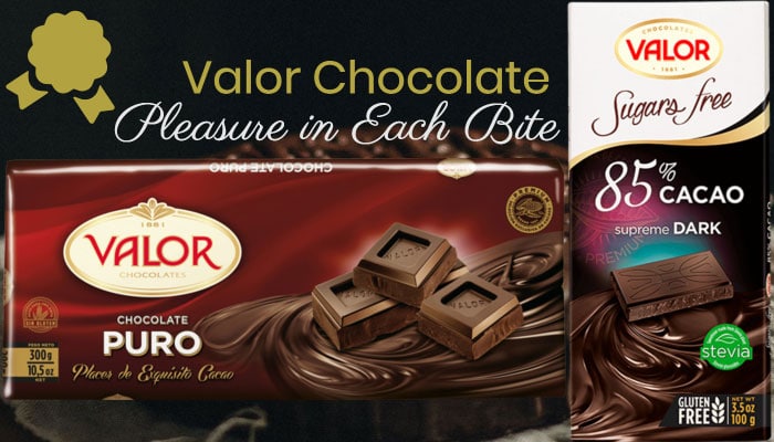 Valor Milk Chocolate with Whole Mediterranean Almonds Taste of Spain Edition