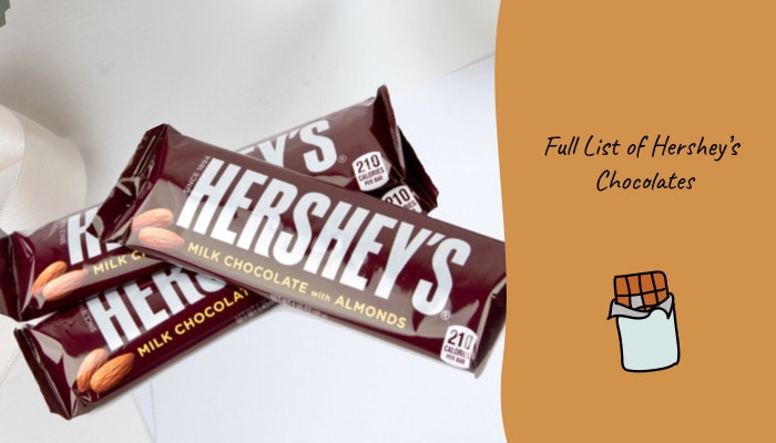 Full List of Hershey's Chocolates