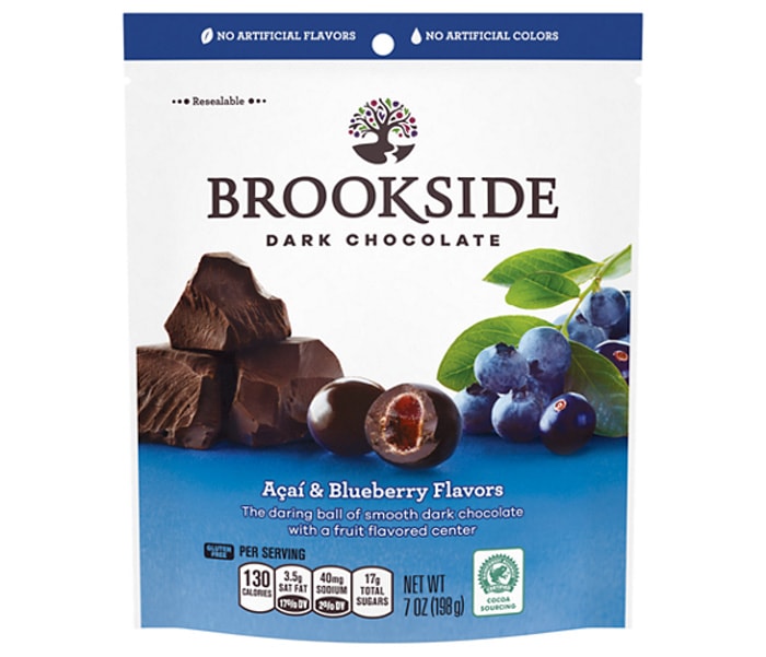 Brookside Dark Chocolate Açai and Blueberry Flavors