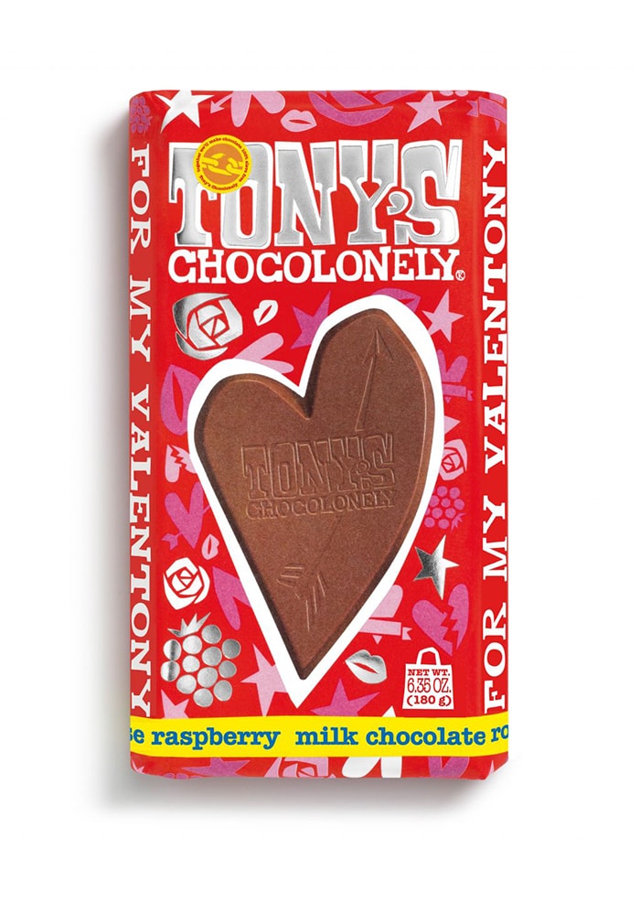 Tony’s Chocolonely Milk Chocolate Rose Raspberry