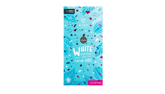 32% White Chocolate w/ Cacao Nibs