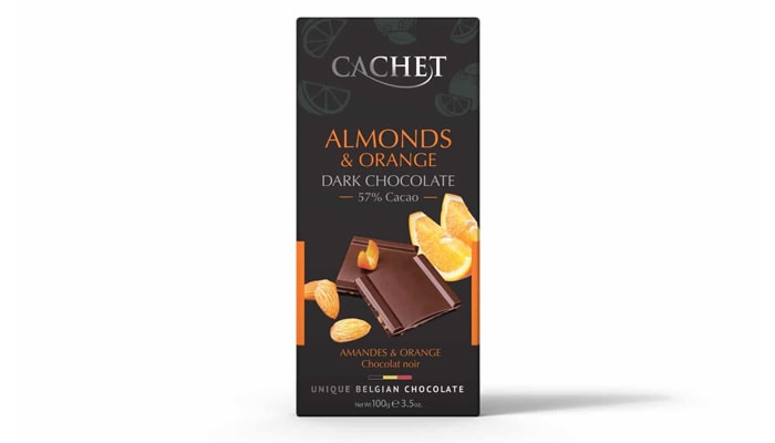 Cachet Almonds & Orange Dark Chocolate