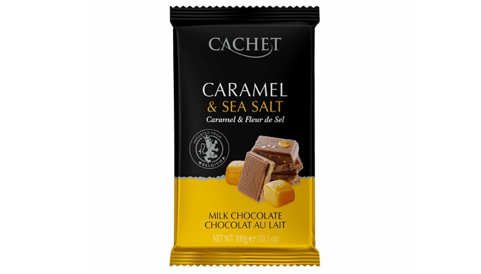 Cachet Caramel and Sea Salt Milk Chocolate